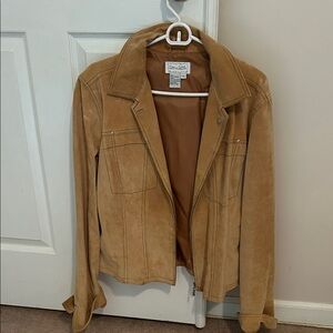 Live a Little Camel Leather Jacket